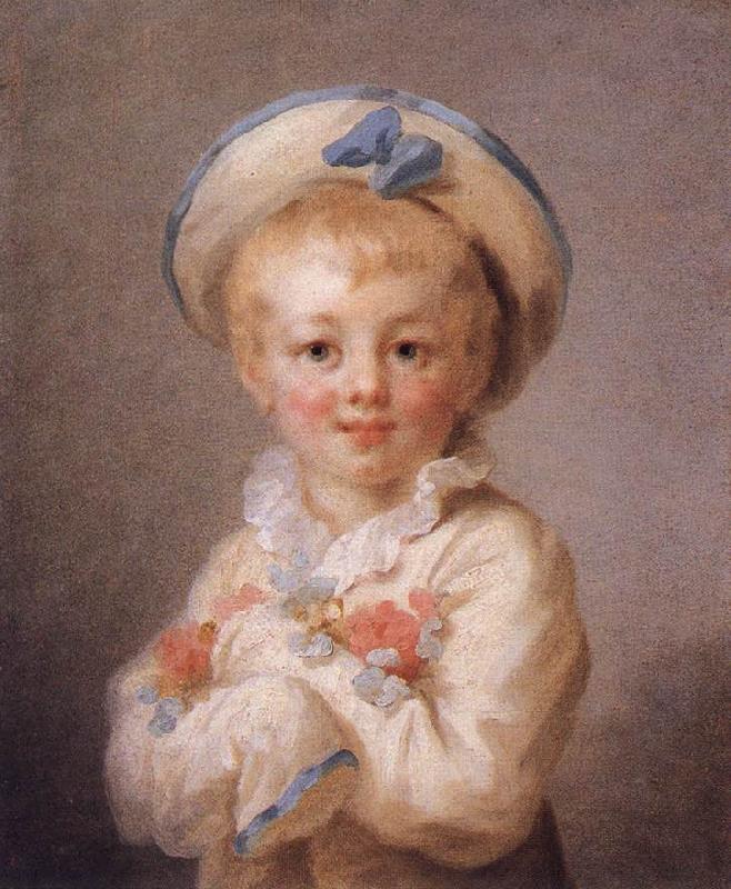 Jean Honore Fragonard A Boy as Pierrot oil painting image